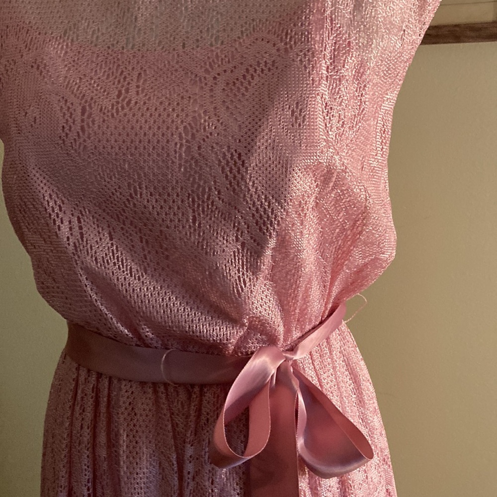 Vintage lavender pink JC Penny dress 9/10 petite - Picture 2 of 7